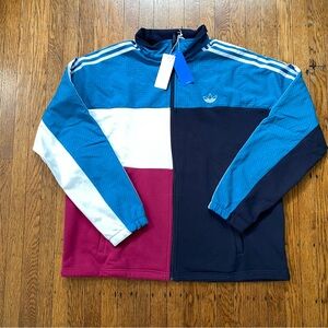 SOLD!!NWT Adidas Colorful Asymetrical Zip Up Jacket XL